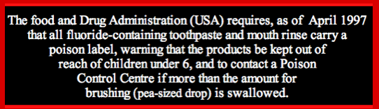 FDA toothpaste