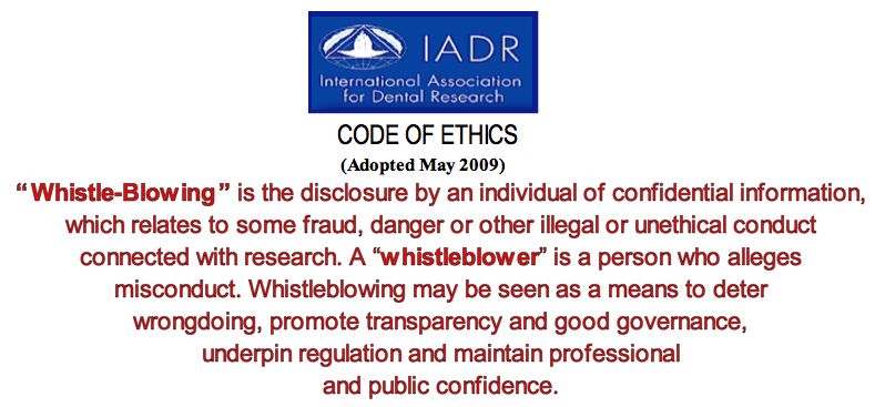 IADR code of ethics