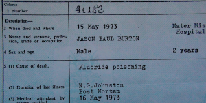 Death Cert. Jason extract